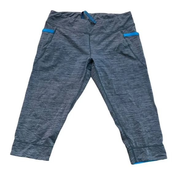Patagonia Gray Diversifly Capris Cropped Tights Pants Size Medium - Picture 1 of 4